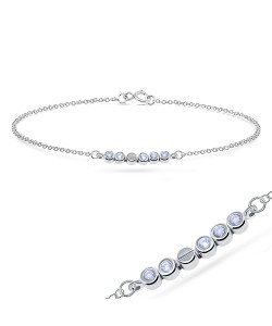 Shining Crystal Silver Bracelet BRS-261